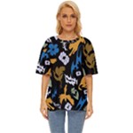 Pattern Design Seamless Texture Oversized Basic T-Shirt