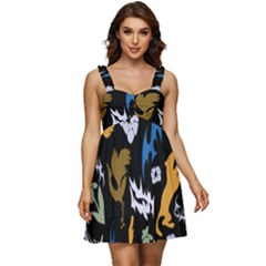 Ruffle Strap Babydoll Chiffon Dress 