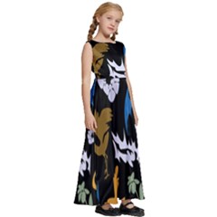 Kids  Satin Sleeveless Maxi Dress 