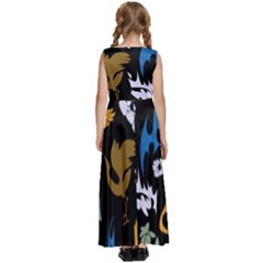 Kids  Satin Sleeveless Maxi Dress 