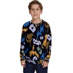 Pattern Design Seamless Texture Kids  Crewneck Sweatshirt
