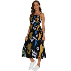 Sleeveless Shoulder Straps Boho Dress 