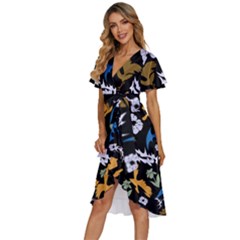 Women s Kimono Wrap Satin Dress 