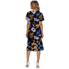 Women s Kimono Wrap Satin Dress 