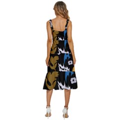 Women s Sleeveless Corset Midi Dress 