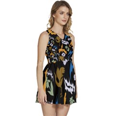 Sleeveless High Waist Mini Dress 