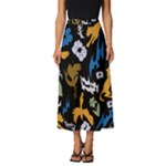 Pattern Design Seamless Texture Classic Midi Chiffon Skirt