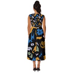 Sleeveless Round Neck Midi Dress 
