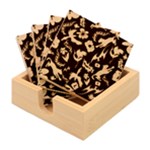 Pattern Design Seamless Texture Bamboo Coaster Set