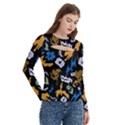Women s Cut Out Long Sleeve T-Shirt 