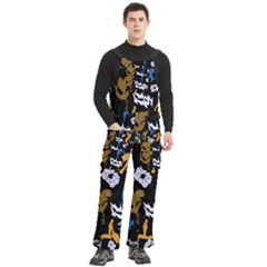 Men s Side Zip Front Pouch Ski And Snowboard Bib Pants	 