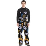 Pattern Design Seamless Texture Men s Front Zip Ski And Snowboard Bib Pants