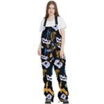 Pattern Design Seamless Texture Women s Front Zip Ski And Snowboard Bib Pants