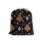 Seamless Pattern Repeat Repetition Drawstring Pouch (Large)