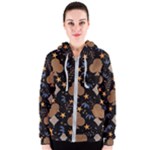 Seamless Pattern Repeat Repetition Women s Zipper Hoodie