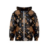 Seamless Pattern Repeat Repetition Kids  Zipper Hoodie