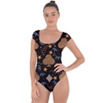 Seamless Pattern Repeat Repetition Short Sleeve Leotard 