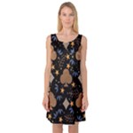 Seamless Pattern Repeat Repetition Sleeveless Satin Nightdress