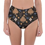 Seamless Pattern Repeat Repetition Reversible High-Waist Bikini Bottoms