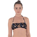 Seamless Pattern Repeat Repetition Tie Back Bikini Top