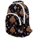 Seamless Pattern Repeat Repetition Rounded Multi Pocket Backpack