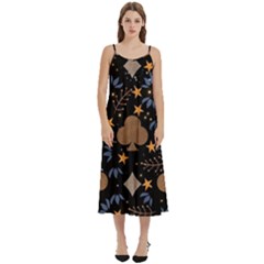 Casual Spaghetti Strap Midi Dress 