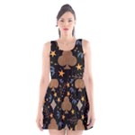 Seamless Pattern Repeat Repetition Scoop Neck Skater Dress