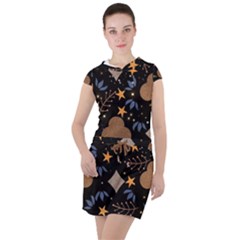 Drawstring Hooded Dress 