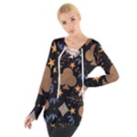 Seamless Pattern Repeat Repetition Tie Up T-Shirt