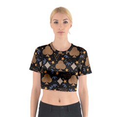 Seamless Pattern Repeat Repetition Cotton Crop Top from ArtsNow.com