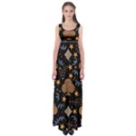 Seamless Pattern Repeat Repetition Empire Waist Maxi Dress