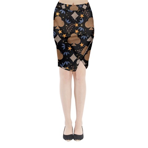 Seamless Pattern Repeat Repetition Midi Wrap Pencil Skirt from ArtsNow.com