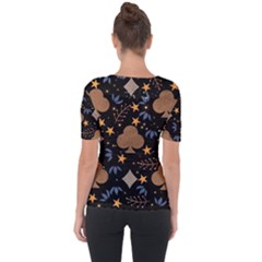 Shoulder Cut Out Short Sleeve Top 