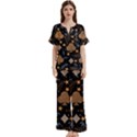 Short Sleeve Long Pants Satin Pajamas Set 