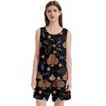 Seamless Pattern Repeat Repetition Sleeveless Cozy Lounge Set 