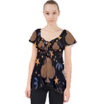 Seamless Pattern Repeat Repetition Lace Front Dolly Top