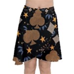 Seamless Pattern Repeat Repetition Chiffon Wrap Front Skirt