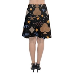 Chiffon Wrap Front Skirt 