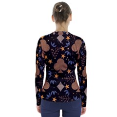 V-Neck Long Sleeve Top 