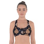 Seamless Pattern Repeat Repetition Cross Back Sports Bra