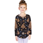 Seamless Pattern Repeat Repetition Kids  Long Sleeve T-Shirt
