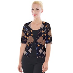 Cropped Button Cardigan 