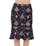 Seamless Pattern Repeat Repetition Short Mermaid Skirt