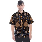 Seamless Pattern Repeat Repetition Men s Short Sleeve Shirt