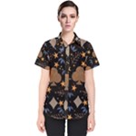 Seamless Pattern Repeat Repetition Women s Short Sleeve Shirt
