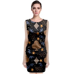 Sleeveless Velvet Midi Dress 