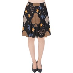 Velvet High Waist Skirt 