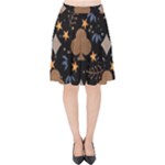 Seamless Pattern Repeat Repetition Velvet High Waist Skirt