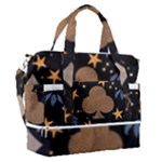 Seamless Pattern Repeat Repetition Sports Shoulder Bag with Shoes Compartment