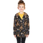 Seamless Pattern Repeat Repetition Kids  Double Breasted Button Coat